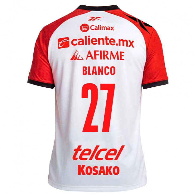 Danxen Mænd Domingo Blanco #27 Hvid Sort Rød Udebane Spillertrøjer 2026/27 Trøje T-Shirt