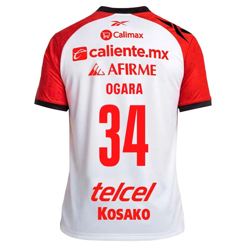 Danxen Mænd Gerson Ogara #34 Hvid Sort Rød Udebane Spillertrøjer 2026/27 Trøje T-Shirt