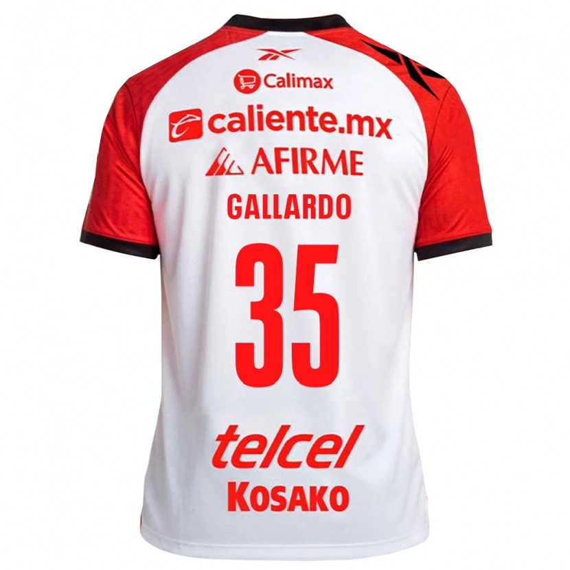 Danxen Mænd Gloriaisabel Gallardo #35 Hvid Sort Rød Udebane Spillertrøjer 2026/27 Trøje T-Shirt