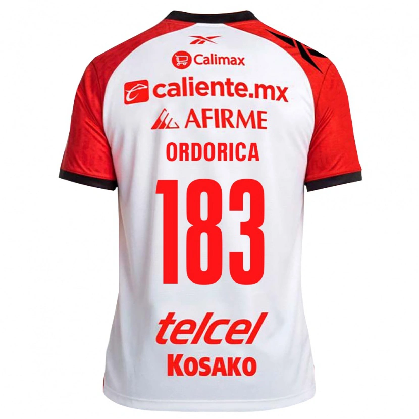 Danxen Mænd Brandon Ordorica #183 Hvid Sort Rød Udebane Spillertrøjer 2026/27 Trøje T-Shirt