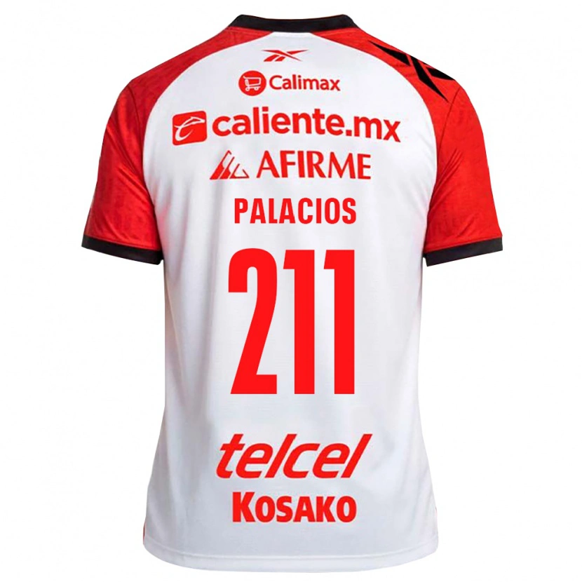 Danxen Mænd Brian Palacios #211 Hvid Sort Rød Udebane Spillertrøjer 2026/27 Trøje T-Shirt
