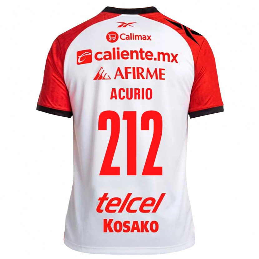 Danxen Mænd Jhon Acurio #212 Hvid Sort Rød Udebane Spillertrøjer 2026/27 Trøje T-Shirt