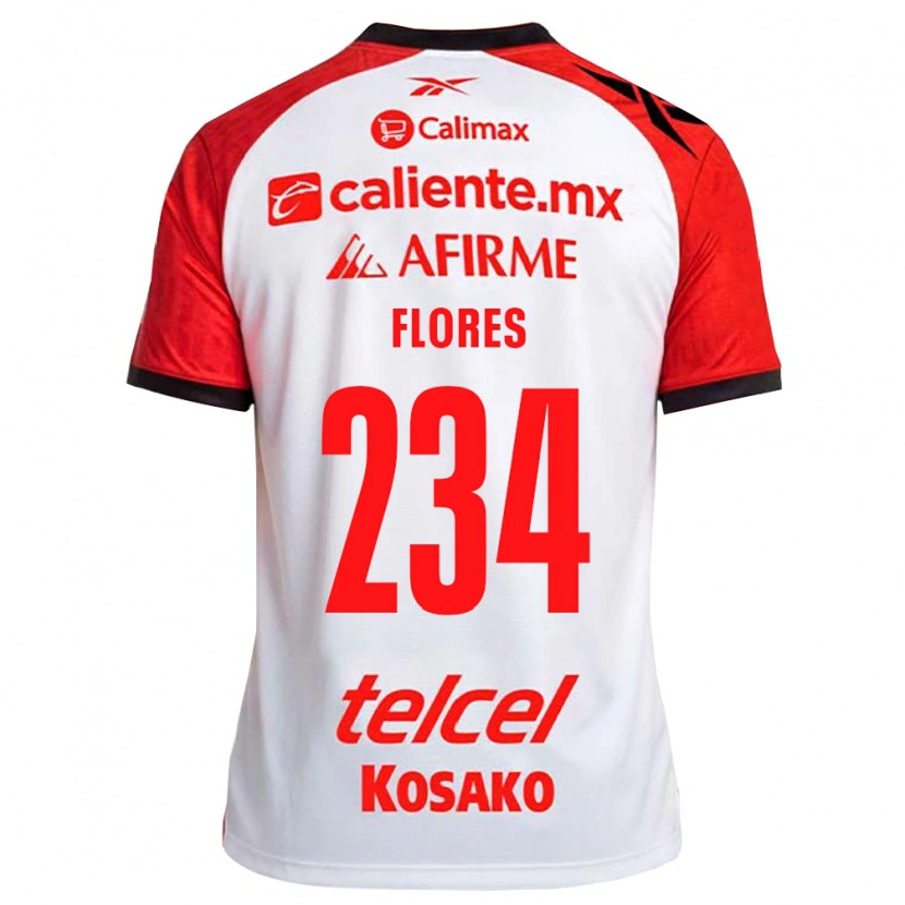Danxen Mænd Arath Flores #234 Hvid Sort Rød Udebane Spillertrøjer 2026/27 Trøje T-Shirt