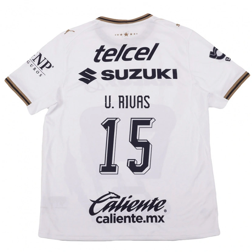 Danxen Mænd Ulises Rivas #15 Hvid Sort Brun Udebane Spillertrøjer 2026/27 Trøje T-Shirt