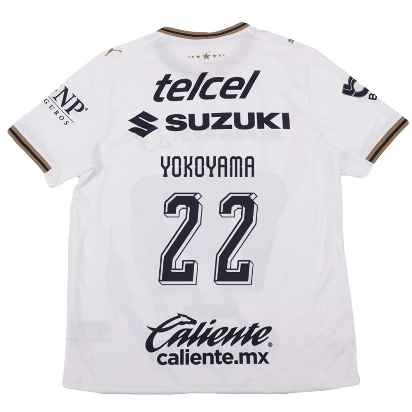 Danxen Mænd Akemi Yokoyama #22 Hvid Sort Brun Udebane Spillertrøjer 2026/27 Trøje T-Shirt