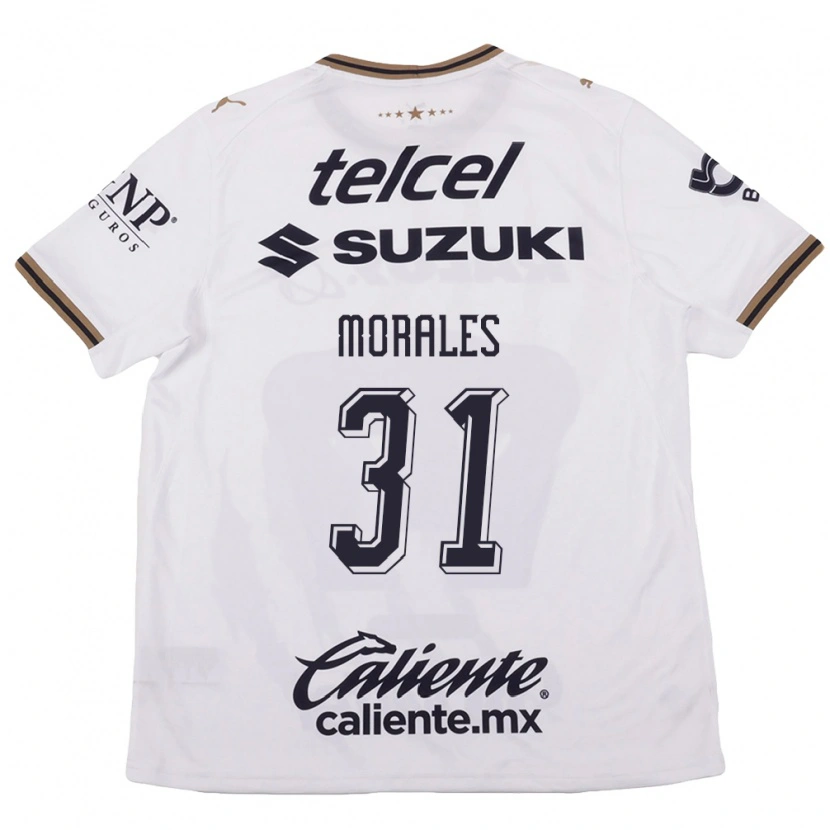 Danxen Mænd Robert Morales #31 Hvid Sort Brun Udebane Spillertrøjer 2026/27 Trøje T-Shirt