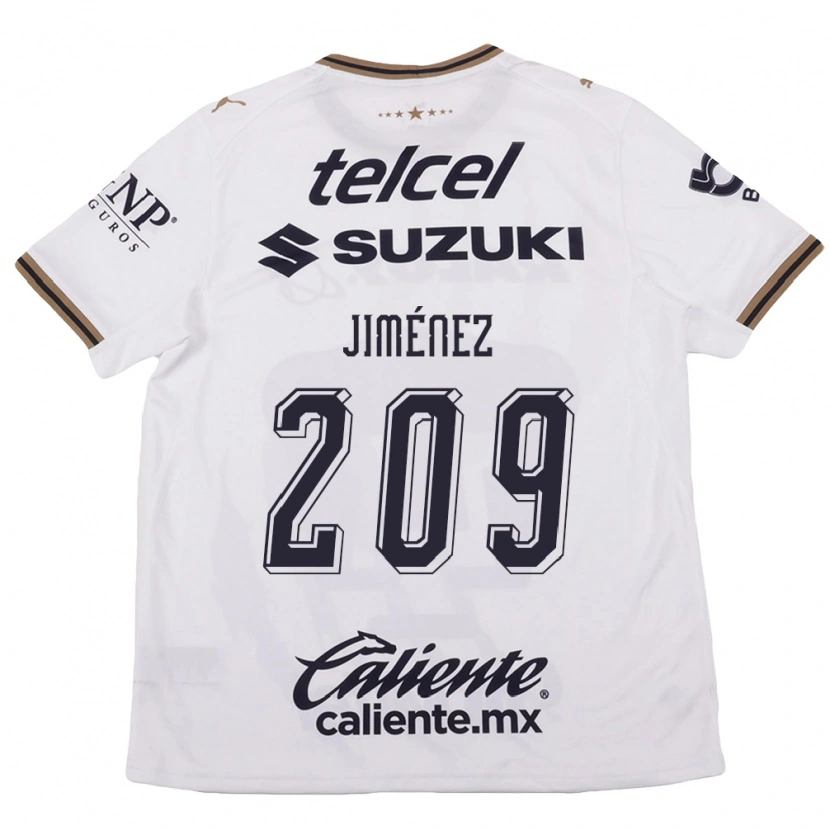 Danxen Mænd Norberto Jiménez #209 Hvid Sort Brun Udebane Spillertrøjer 2026/27 Trøje T-Shirt