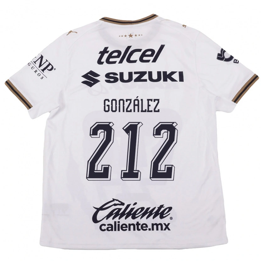 Danxen Mænd José González #212 Hvid Sort Brun Udebane Spillertrøjer 2026/27 Trøje T-Shirt