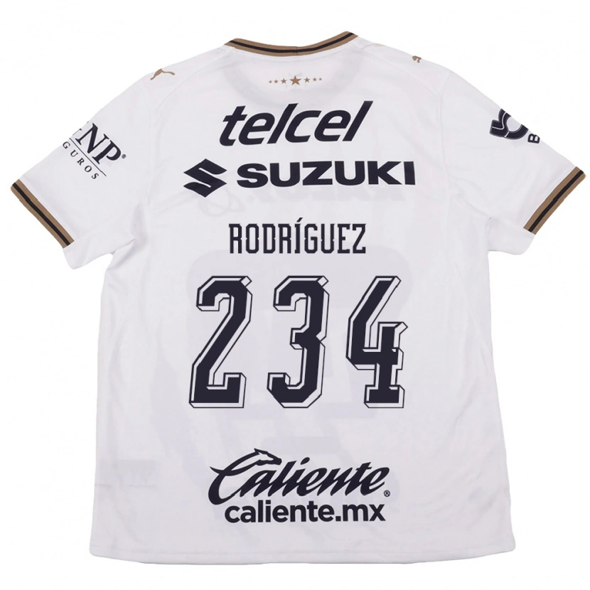 Danxen Mænd Axel Rodríguez #234 Hvid Sort Brun Udebane Spillertrøjer 2026/27 Trøje T-Shirt