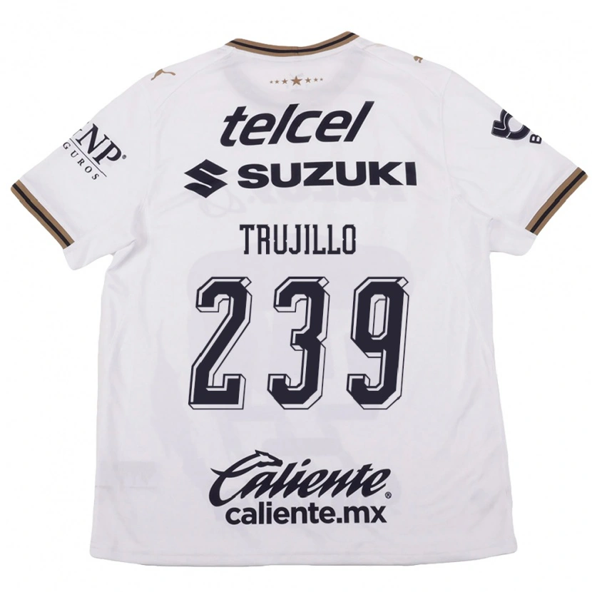 Danxen Mænd Axel Trujillo #239 Hvid Sort Brun Udebane Spillertrøjer 2026/27 Trøje T-Shirt