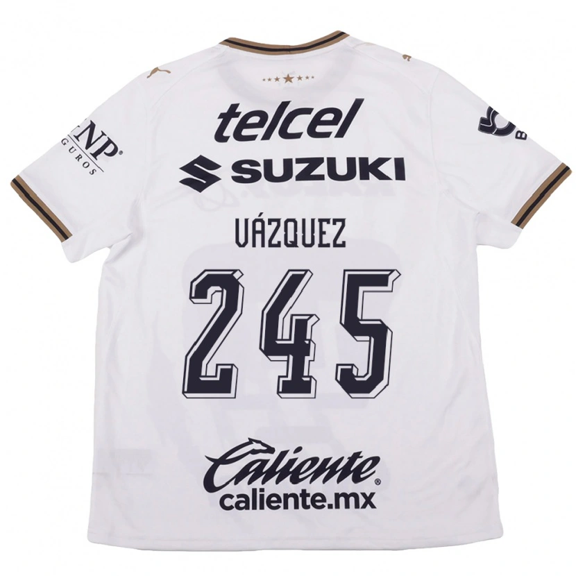 Danxen Mænd Austin Vázquez #245 Hvid Sort Brun Udebane Spillertrøjer 2026/27 Trøje T-Shirt