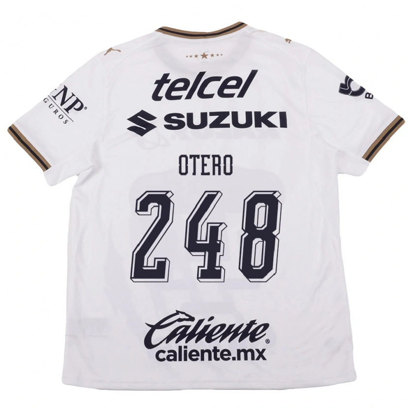 Danxen Mænd Jonathan Otero #248 Hvid Sort Brun Udebane Spillertrøjer 2026/27 Trøje T-Shirt