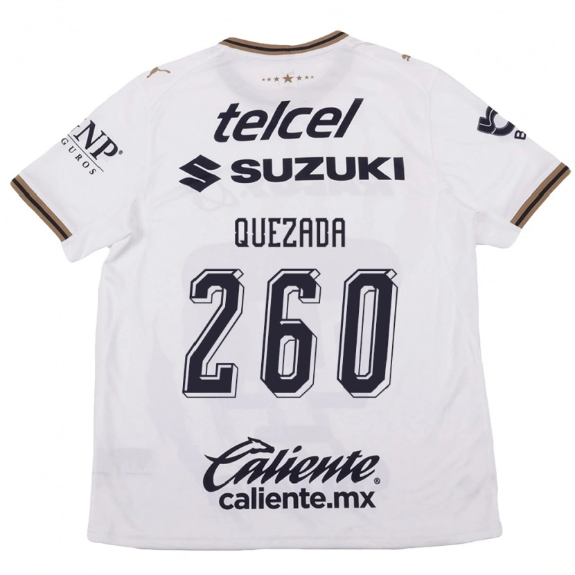 Danxen Mænd Héctor Quezada #260 Hvid Sort Brun Udebane Spillertrøjer 2026/27 Trøje T-Shirt