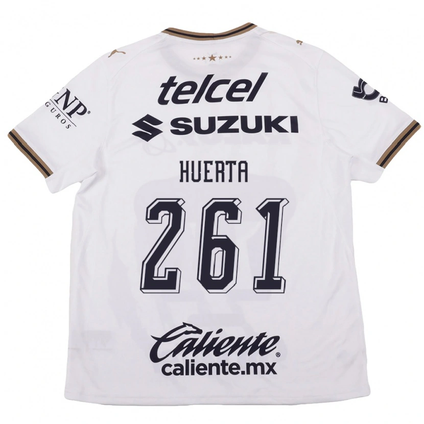 Danxen Mænd José Huerta #261 Hvid Sort Brun Udebane Spillertrøjer 2026/27 Trøje T-Shirt