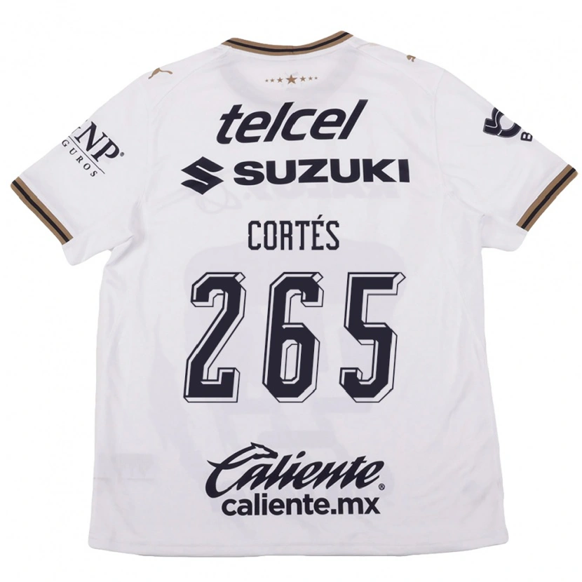 Danxen Mænd Jhostyn Cortés #265 Hvid Sort Brun Udebane Spillertrøjer 2026/27 Trøje T-Shirt