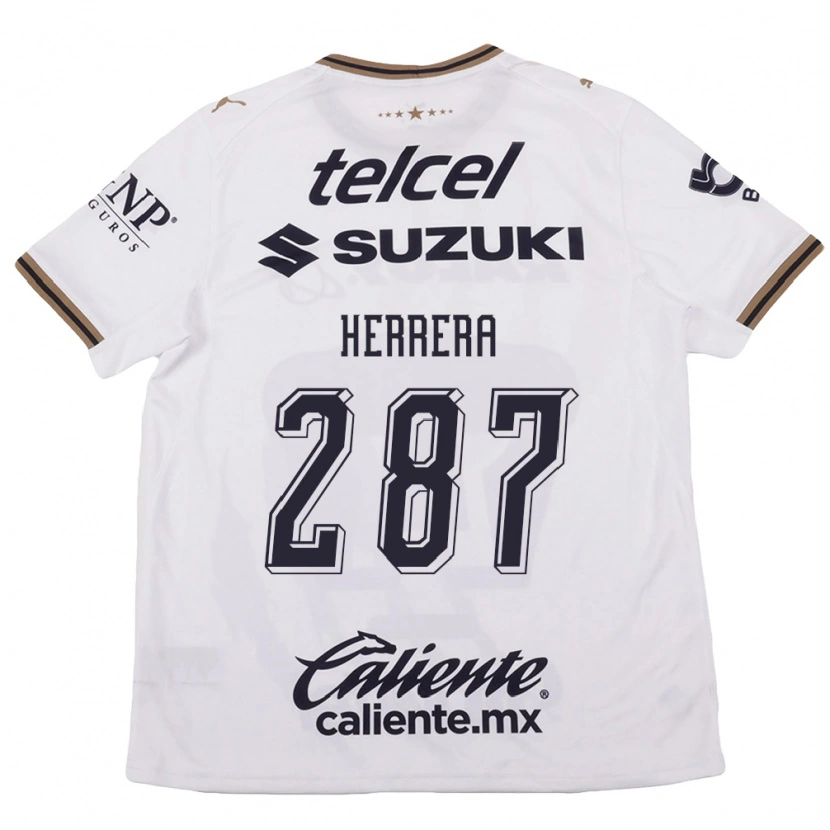 Danxen Mænd Sebastián Herrera #287 Hvid Sort Brun Udebane Spillertrøjer 2026/27 Trøje T-Shirt