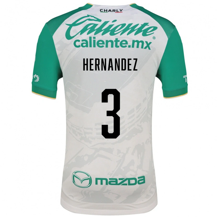 Danxen Mænd Pedro Hernández #3 Lysegrøn Hvid Udebane Spillertrøjer 2026/27 Trøje T-Shirt