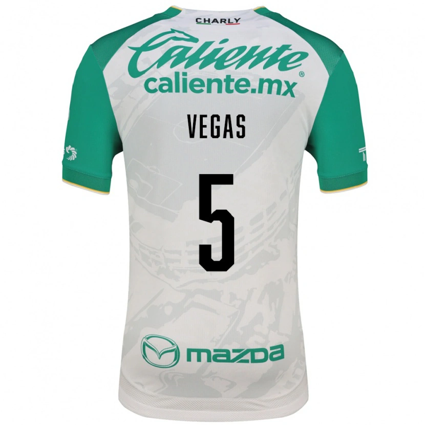 Danxen Mænd Sebastián Vegas #5 Lysegrøn Hvid Udebane Spillertrøjer 2026/27 Trøje T-Shirt