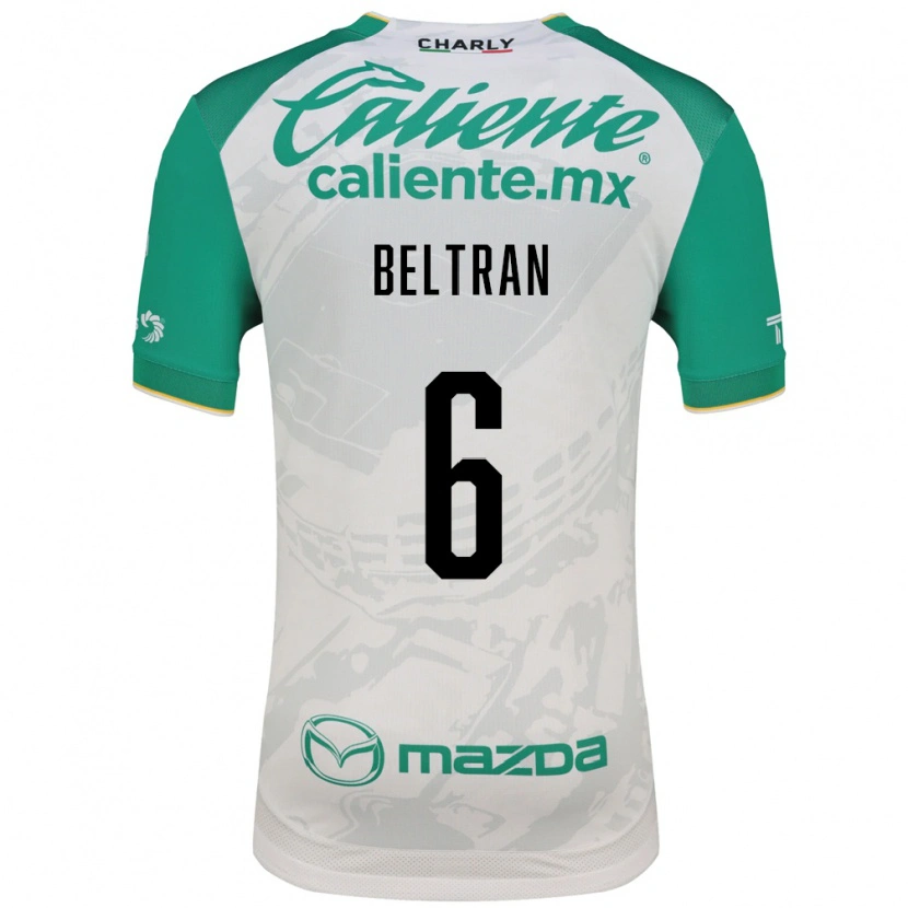 Danxen Mænd Fernando Beltrán #6 Lysegrøn Hvid Udebane Spillertrøjer 2026/27 Trøje T-Shirt
