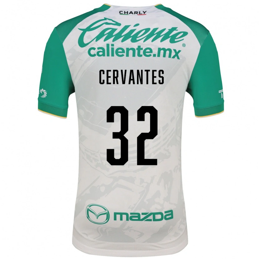 Danxen Mænd Luis Cervantes #32 Lysegrøn Hvid Udebane Spillertrøjer 2026/27 Trøje T-Shirt