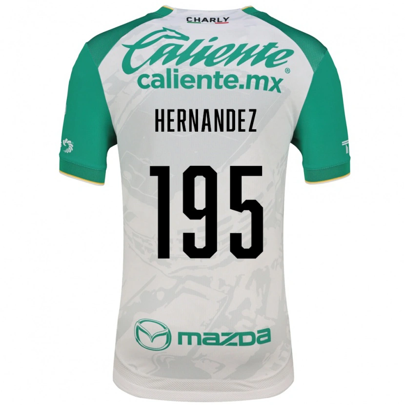 Danxen Mænd Fernando Hernández #195 Lysegrøn Hvid Udebane Spillertrøjer 2026/27 Trøje T-Shirt
