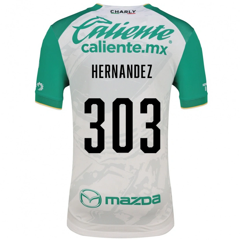 Danxen Mænd Alan Hernández #303 Lysegrøn Hvid Udebane Spillertrøjer 2026/27 Trøje T-Shirt