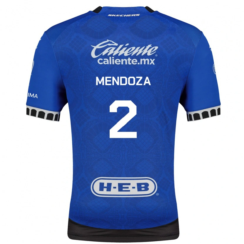 Danxen Mænd Omar Mendoza #2 Kongelig Blå Hvid Sort Udebane Spillertrøjer 2026/27 Trøje T-Shirt