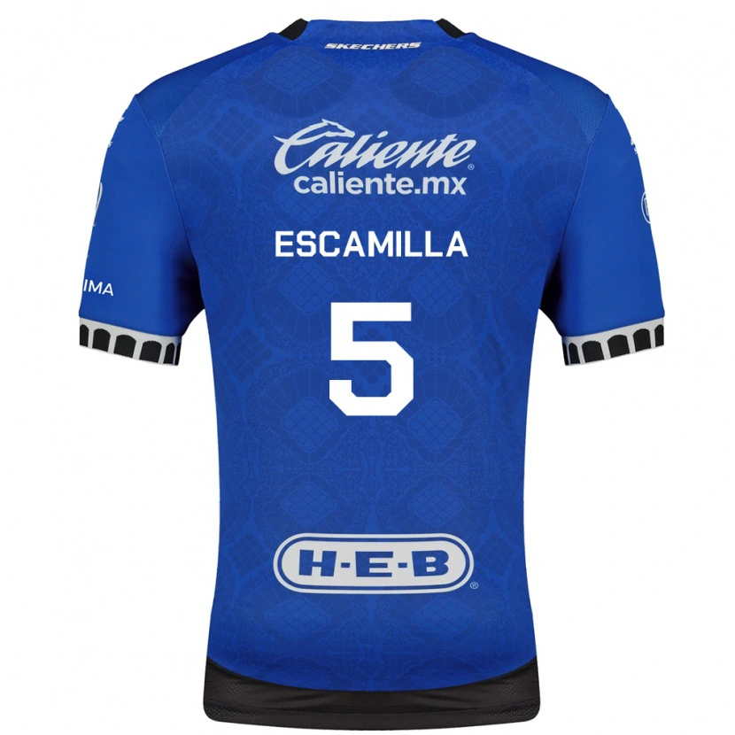 Danxen Mænd Kevin Escamilla #5 Kongelig Blå Hvid Sort Udebane Spillertrøjer 2026/27 Trøje T-Shirt