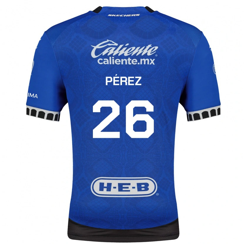 Danxen Mænd Eduardo Pérez #26 Kongelig Blå Hvid Sort Udebane Spillertrøjer 2026/27 Trøje T-Shirt