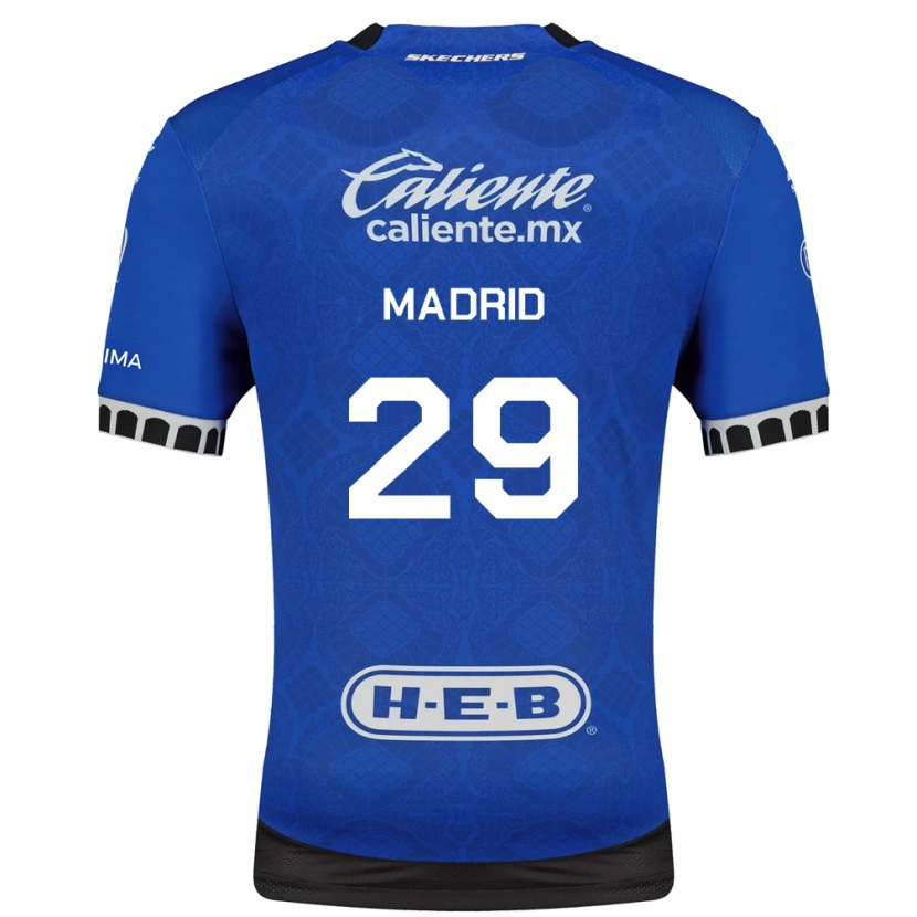 Danxen Mænd Waldo Madrid #29 Kongelig Blå Hvid Sort Udebane Spillertrøjer 2026/27 Trøje T-Shirt