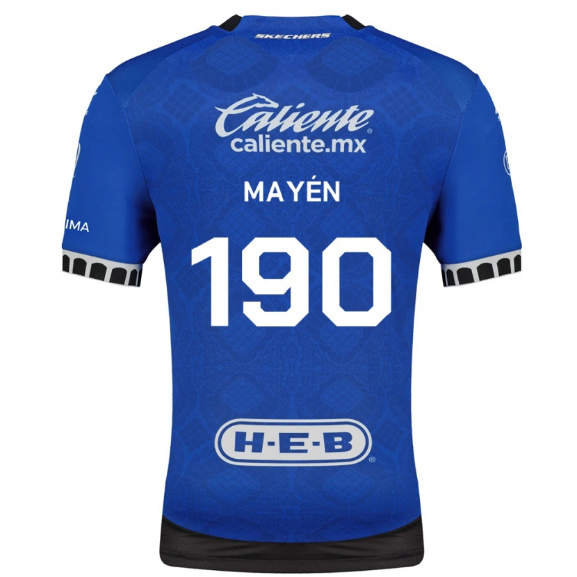 Danxen Mænd Eduardo Mayén #190 Kongelig Blå Hvid Sort Udebane Spillertrøjer 2026/27 Trøje T-Shirt