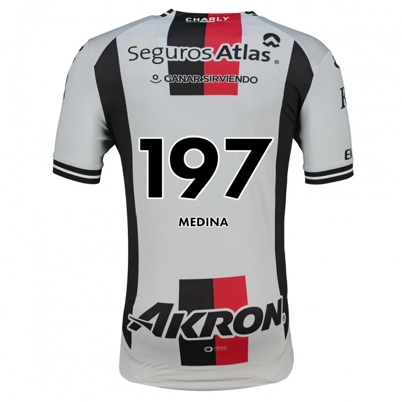 Danxen Mænd Héctor Medina #197 Hvid Rød Sort Udebane Spillertrøjer 2026/27 Trøje T-Shirt