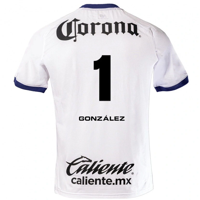 Danxen Mænd Hugo González #1 Hvid Blå Sort Udebane Spillertrøjer 2026/27 Trøje T-Shirt