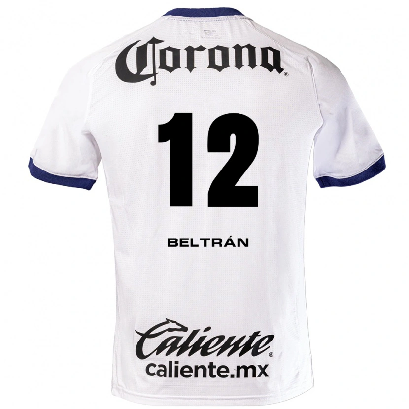 Danxen Mænd Ronaldo Beltrán #12 Hvid Blå Sort Udebane Spillertrøjer 2026/27 Trøje T-Shirt
