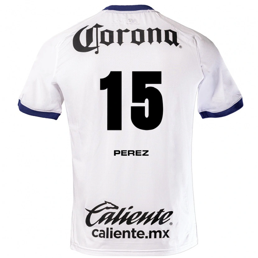 Danxen Mænd Pável Pérez #15 Hvid Blå Sort Udebane Spillertrøjer 2026/27 Trøje T-Shirt