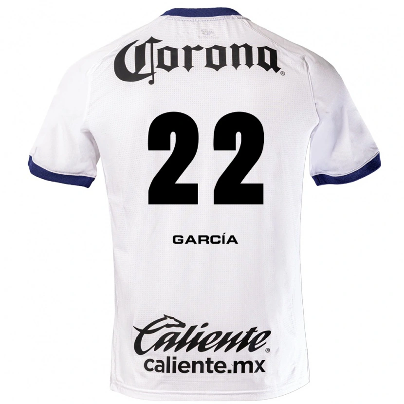 Danxen Mænd Luis García #22 Hvid Blå Sort Udebane Spillertrøjer 2026/27 Trøje T-Shirt