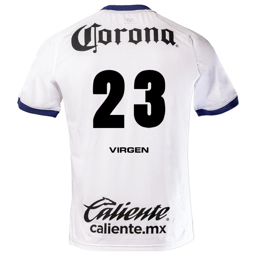 Danxen Mænd Oswaldo Virgen #23 Hvid Blå Sort Udebane Spillertrøjer 2026/27 Trøje T-Shirt