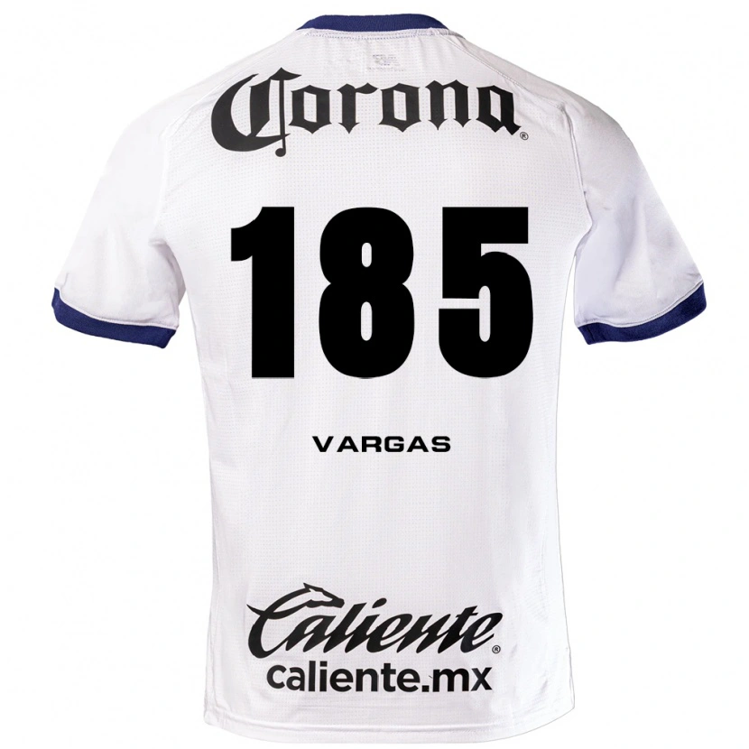 Danxen Mænd Diego Vargas #185 Hvid Blå Sort Udebane Spillertrøjer 2026/27 Trøje T-Shirt