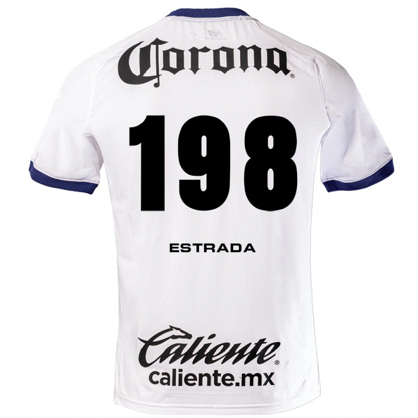 Danxen Mænd José Estrada #198 Hvid Blå Sort Udebane Spillertrøjer 2026/27 Trøje T-Shirt