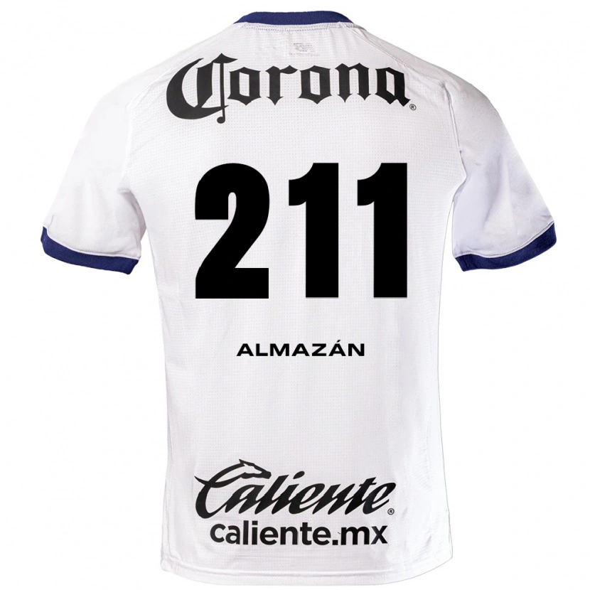 Danxen Mænd Fernando Almazán #211 Hvid Blå Sort Udebane Spillertrøjer 2026/27 Trøje T-Shirt