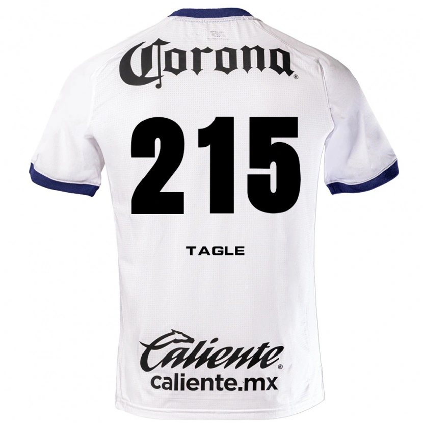 Danxen Mænd Alessandro Tagle #215 Hvid Blå Sort Udebane Spillertrøjer 2026/27 Trøje T-Shirt
