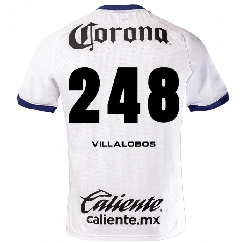 Danxen Mænd José Villalobos #248 Hvid Blå Sort Udebane Spillertrøjer 2026/27 Trøje T-Shirt