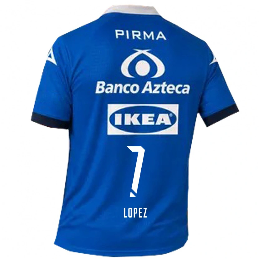 Danxen Mænd Viridiana López #7 Blå Hvid Udebane Spillertrøjer 2026/27 Trøje T-Shirt