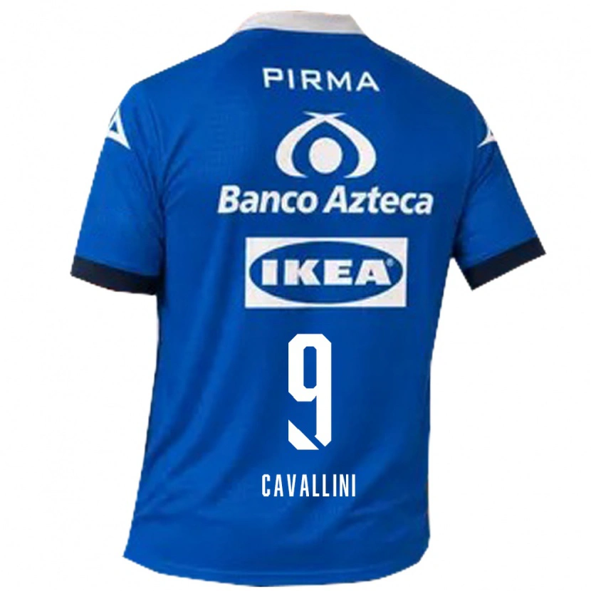 Danxen Mænd Lucas Cavallini #9 Blå Hvid Udebane Spillertrøjer 2026/27 Trøje T-Shirt