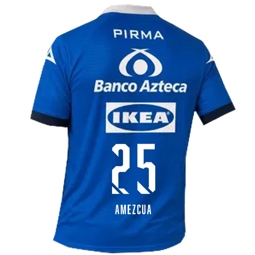 Danxen Mænd Mariana Amezcua #25 Blå Hvid Udebane Spillertrøjer 2026/27 Trøje T-Shirt