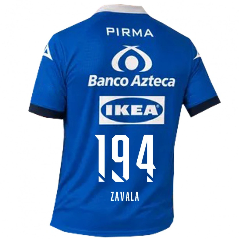 Danxen Mænd Arath Zavala #194 Blå Hvid Udebane Spillertrøjer 2026/27 Trøje T-Shirt