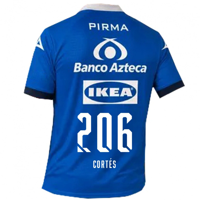 Danxen Mænd Jafet Cortés #206 Blå Hvid Udebane Spillertrøjer 2026/27 Trøje T-Shirt
