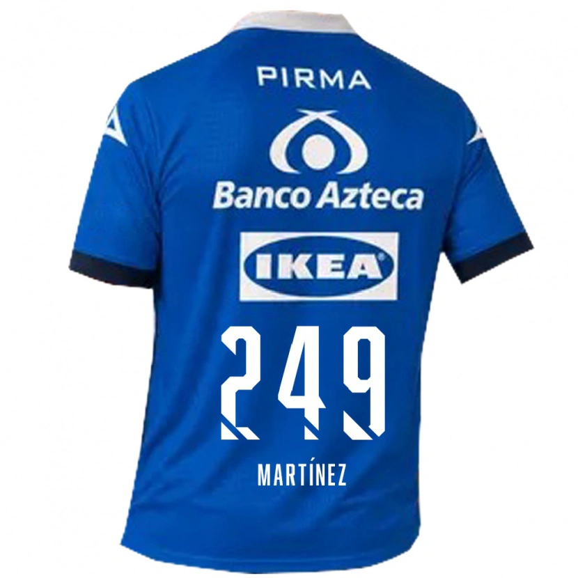 Danxen Mænd Juan Martínez #249 Blå Hvid Udebane Spillertrøjer 2026/27 Trøje T-Shirt
