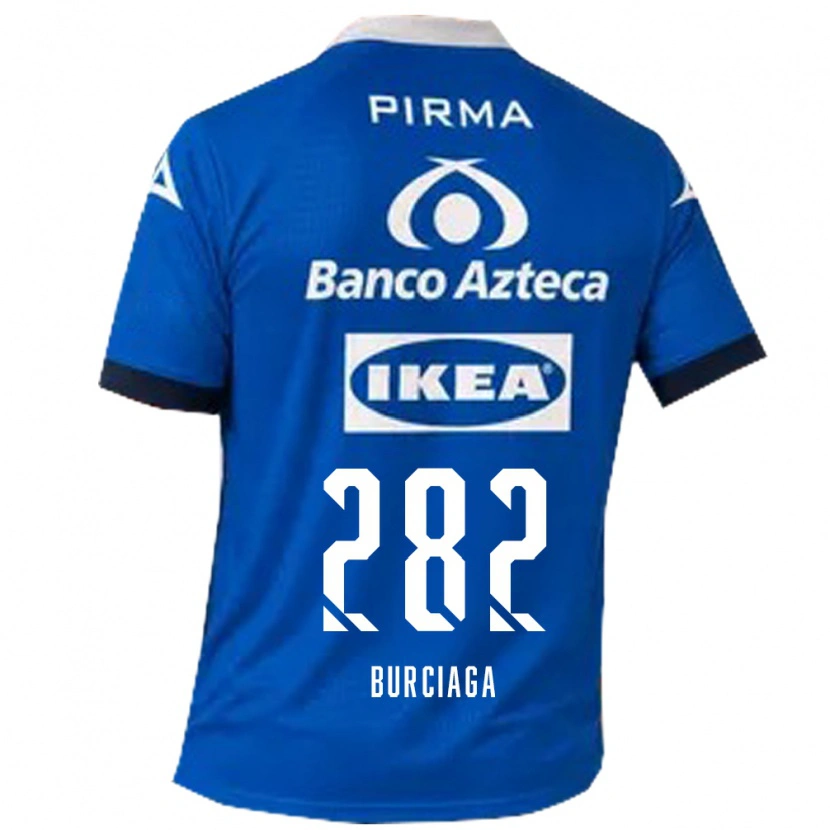 Danxen Mænd Emiliano Burciaga #282 Blå Hvid Udebane Spillertrøjer 2026/27 Trøje T-Shirt