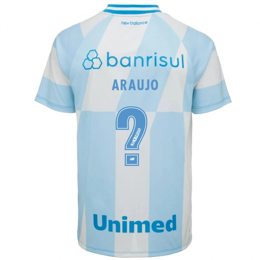 Danxen Mænd Caio Araujo #0 Lyseblå Hvid Udebane Spillertrøjer 2026/27 Trøje T-Shirt